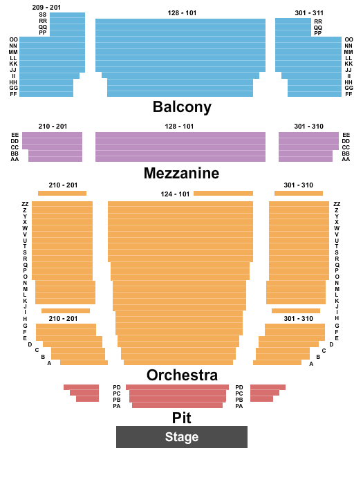 Popejoy Hall Hamilton Seating Chart